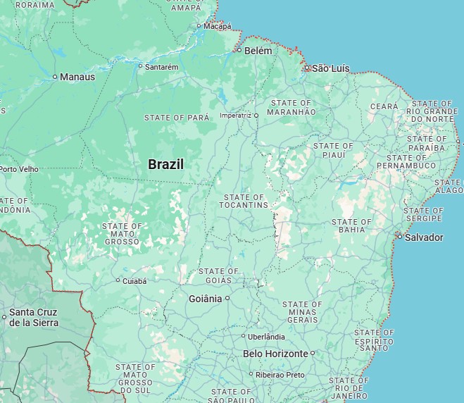 Map of Brazil