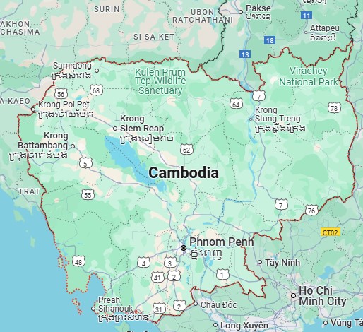 Map of Cambodia