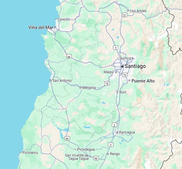 Map of Chile