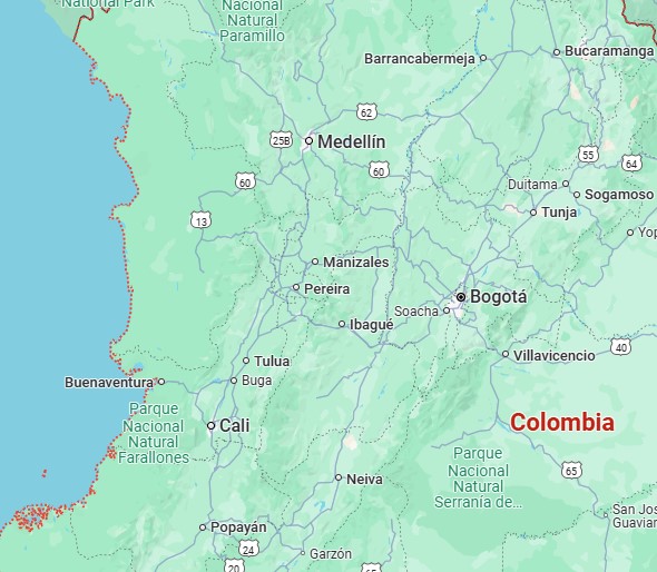 Map of Colombia