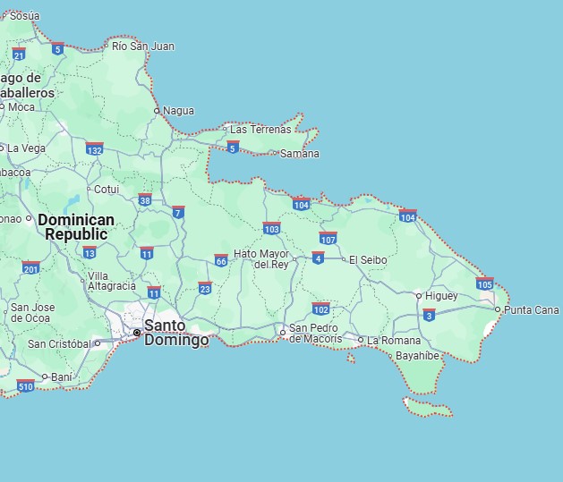 Map of Dominican Republic