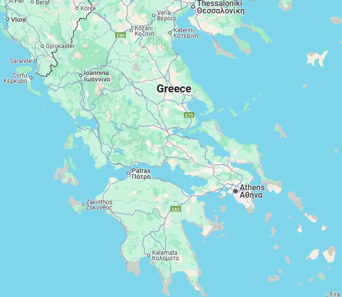 Map of Greece