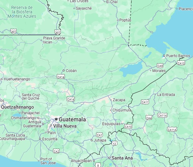 Map of Guatemala