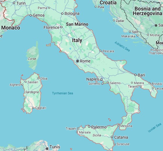 Map of Italy