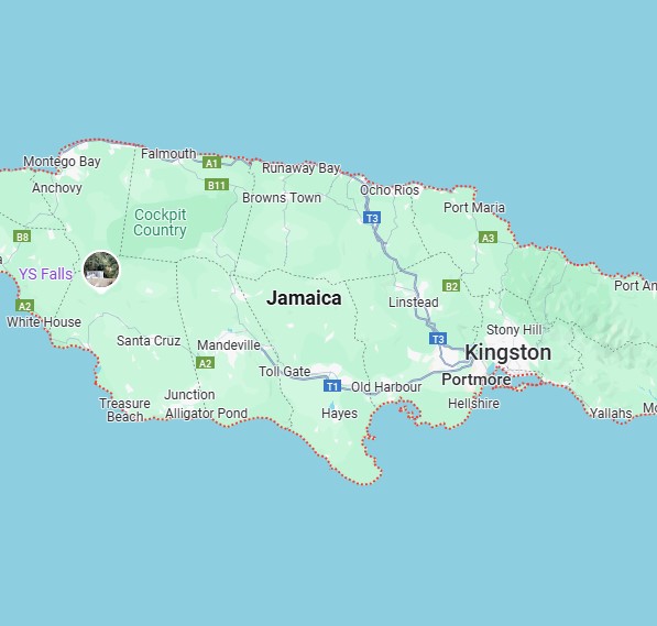 Map of Jamaica