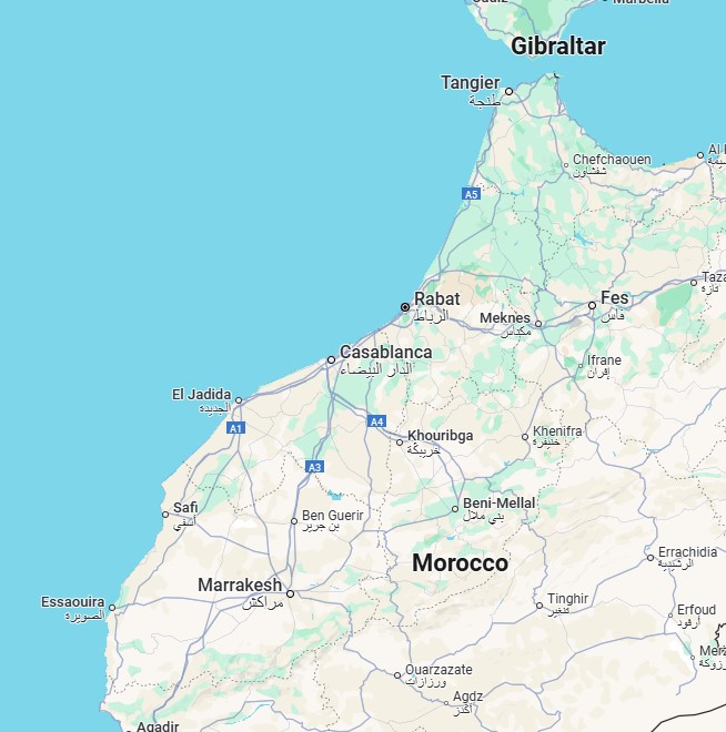 Map of Morocco