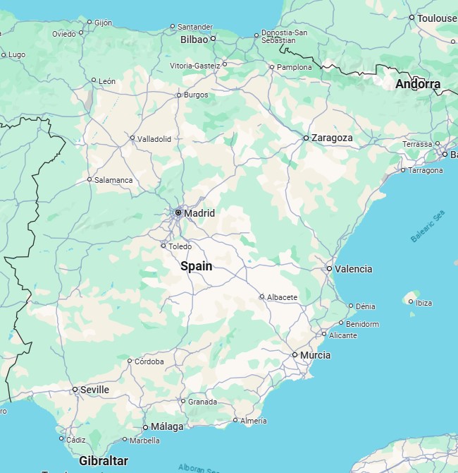 Map of Spain