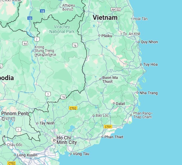 Map of Vietnam